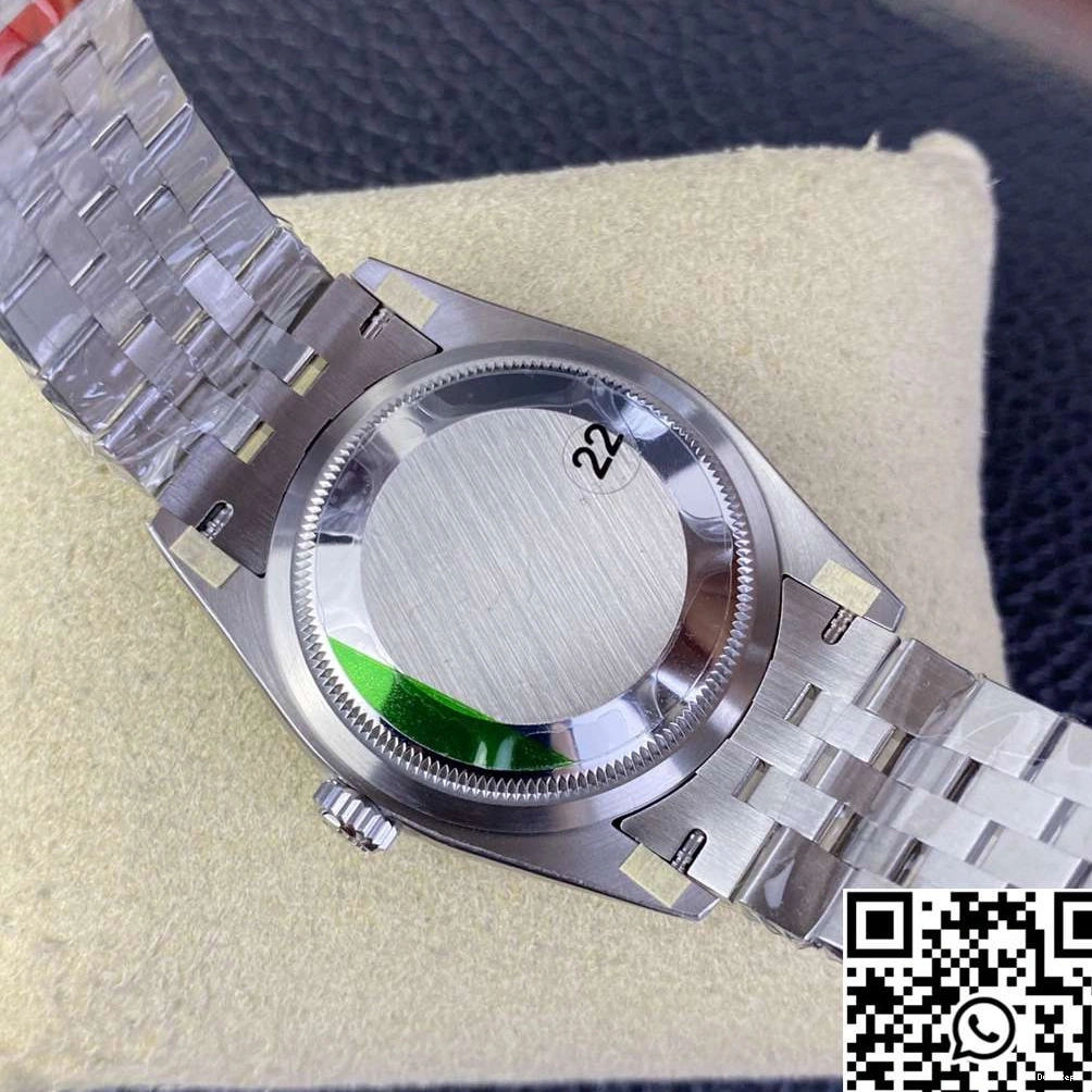 Hourmarker M126234 Clean Datejust 36MM Motif Steel Blue Factory Diamond Stainless Dial Rolex 0430